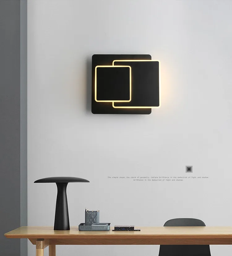 Art Deco LED Wall Sconce Light Fixture Direction Adjustable Applique Murale Luminaire 15
