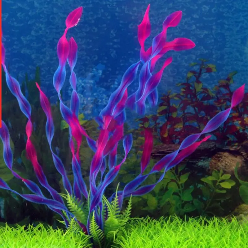 Вода аквариум трава имитация воды растения Аквариум Украшение пейзаж поддельные растения морской клубок стеклянные украшения