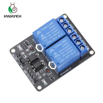 

1PCS/LOT New 5V 2 Channel Relay Module Shield for Arduino ARM PIC AVR DSP Electronic 10A