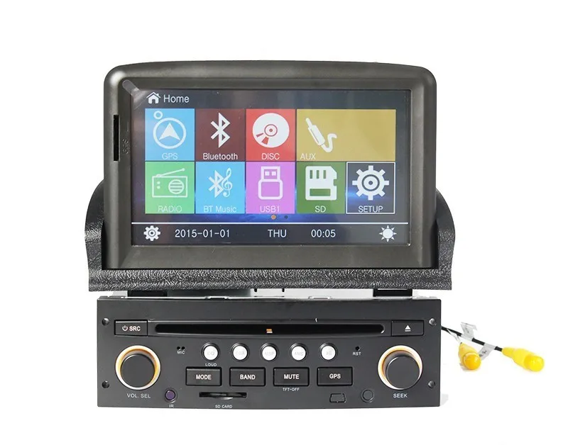 " автомобильный DVD плеер gps навигации Системы для peugeot 307 2007 2008 2009 2010 2011 Bluetooth Радио Ipod RDS USB карта