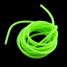 Светящаяся рыболовная трубка 1 шт. 2 метра Зеленый Мягкий силиконовый рыболовный рукав Рыболовная Снасть крючок леска аксессуары