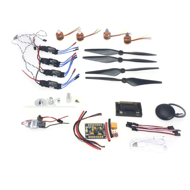 $102.79  30A ESC BEC 920KV Brushless Motor Carbon Firber Propeller GPS APM2.8 Flight Control for 4-axle DIY 