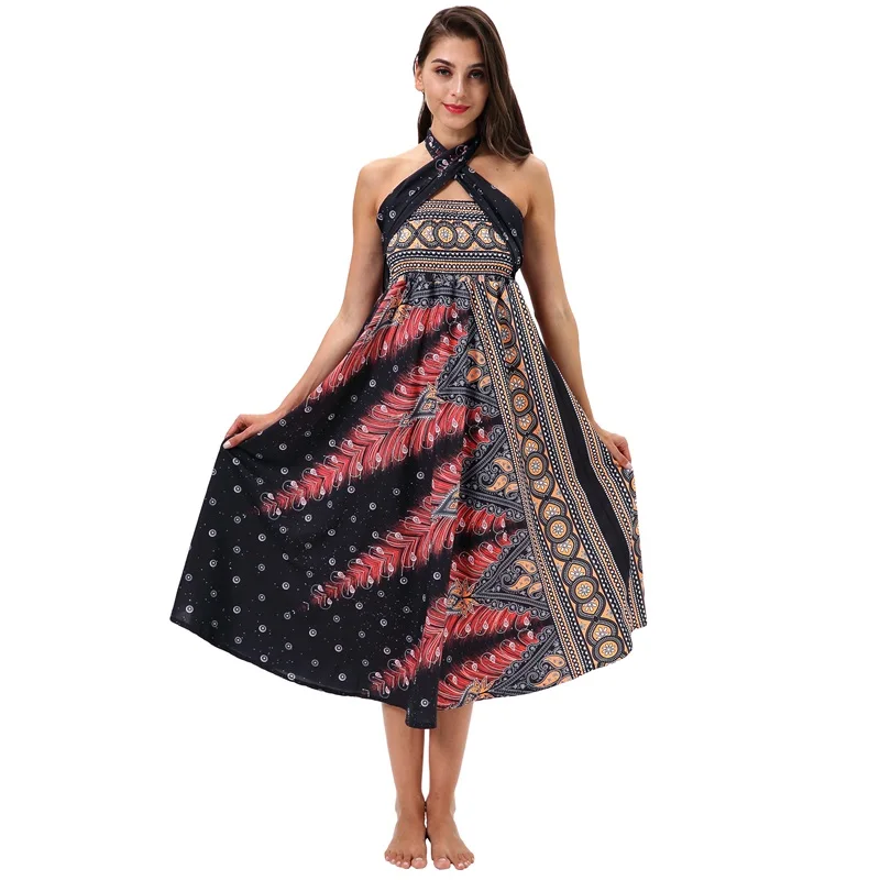 

Comfortable Multiple Wear Women's Long Skirt Fashion Bohemian Style Casual Women's Summer Long Skirt