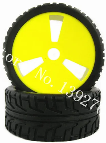 1Pair RC 1/8 Buggy Remote Control Car Rubber Tyre Tires &amp Wheel Rim 100mm*43mm Hexagon Adapter 17mm For Nitro Baja HSP HIMOTO | Игрушки и