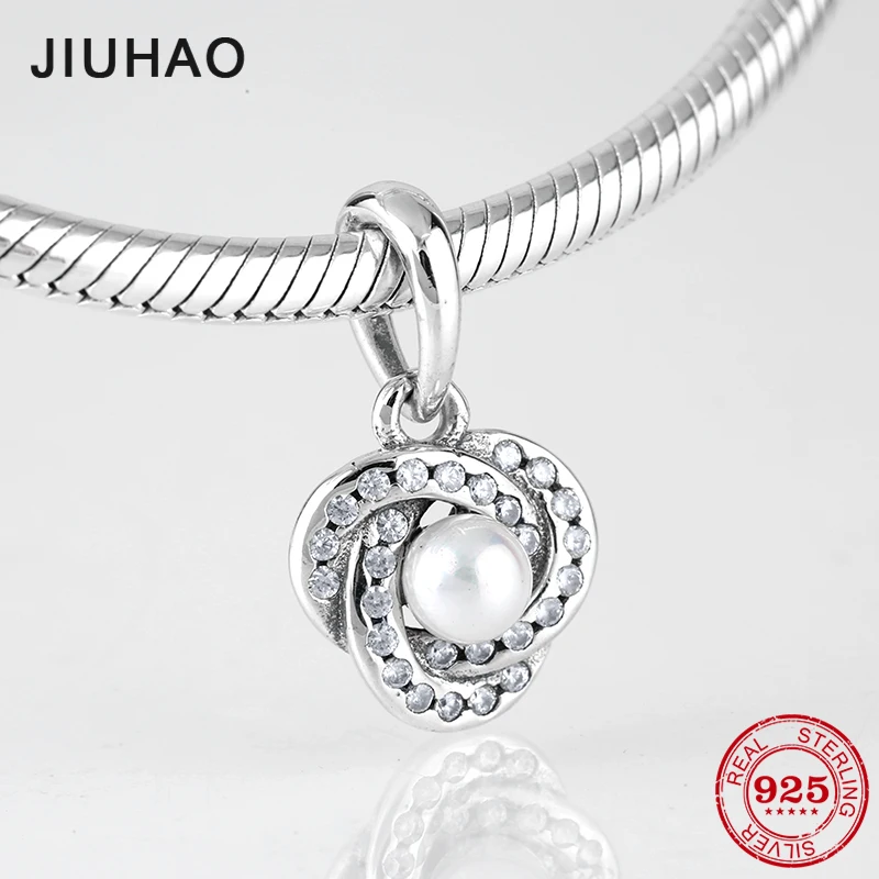 

Love fashion 925 Sterling Silver clear CZ Shell Pearl fine Pendants beads Fit Original Pandora Charm Bracelet Jewelry making
