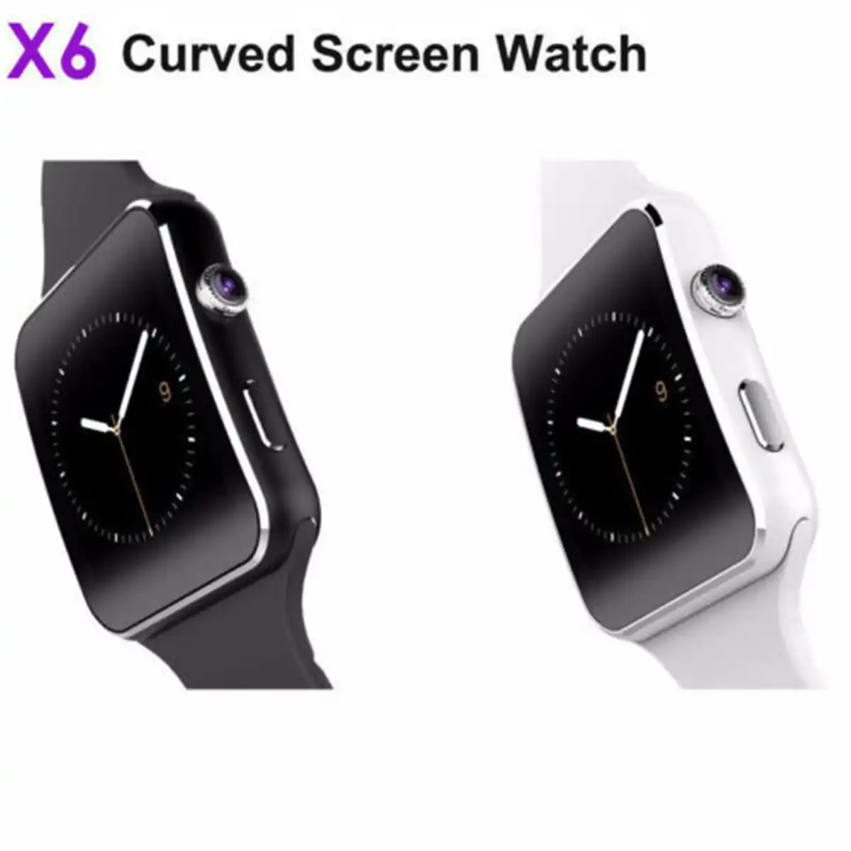 x6 curved screen bluetooth smart watch