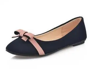 

2017 Spring New Women Casual Matte Single Flat Bowtie Ballet Flat Slip-on Single  Suede Driving Shoes Zapatos Mujer Creepers