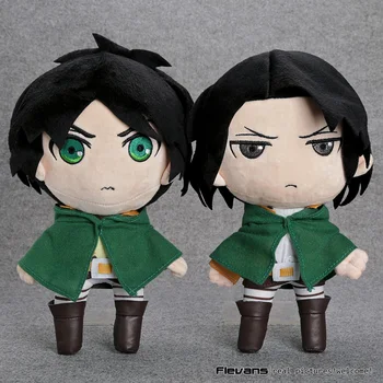 

Anime Attack on Titan Eren Rivaille Levi Plush Toys Soft Stuffed Dolls 11" 27cm