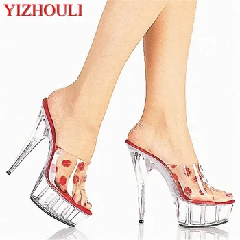 

15cm Super high heels with pole shoes, sexy nightclub and sexy dancing shoes, foreign trade big Dance Shoes