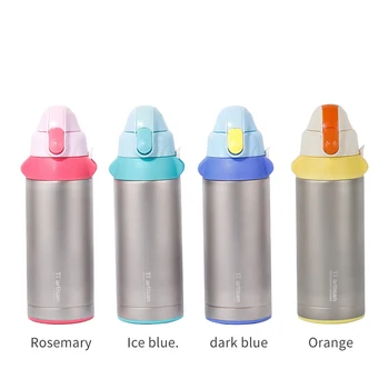 

Tiartisan 600ml Pure Titanium Vacuum Thermos Cup Keep Hot Cold Water for Children Outdoor Water Bottle Tea Cup Mugs Ta8400