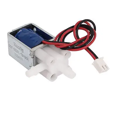 

High quality  DC 12V 0.125A 1.5W 2 Outlets Open Frame Electromagnet Solenoid Valve Free shipping