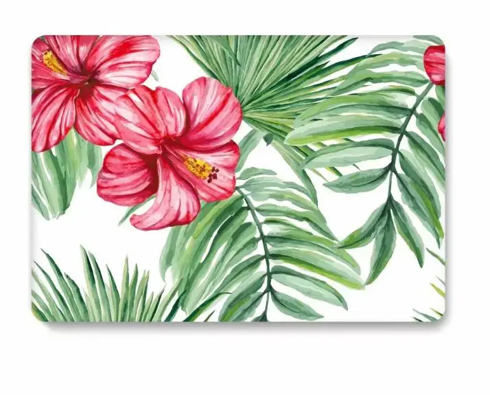 Printed Pattern Floral Shell For Mac Pro 12 13 15 Cover Case For Apple MacBook Air 11.6 13.3 inch Pro 13.3 15.4 Touch Bar