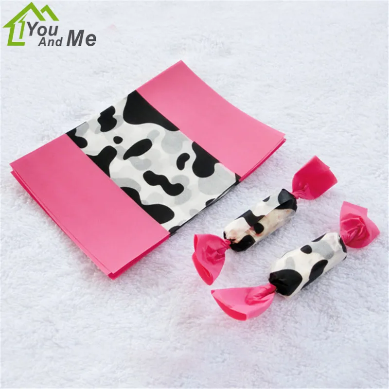 

1000 Pcs/Lot Greaseproof Paper Milk Candy Taffy Wrapper Food Packing Paper DIY Handmade Nougat Candy Packaging Paper