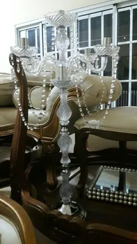 

wholesale acrylic crystal aisle stands /walkway stand / wedding crystal pillar for weddings