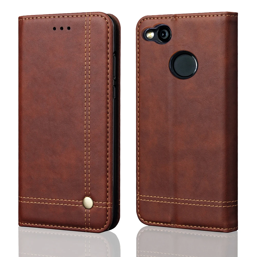 

Luxury Flip Leather Case For Xiaomi Redmi 4X Case Wallet Pouch Style Card Slot Stand Cover For Xiaomi Redmi 4X Phone Cases
