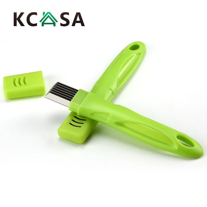 

KCASA VT-OS Stainless Steel Green Onion Slicer Shredder Cutter Vegetable Scallion Shred Cut Tool For kitchen tools gadgets