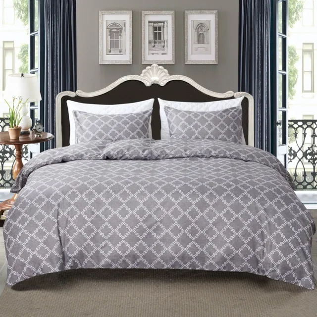 Best Offers American Style Geometric Reactive Printing Duvet Cover Set USA Twin Queen King Size 2/3 PC Machine Washable Bedding Set