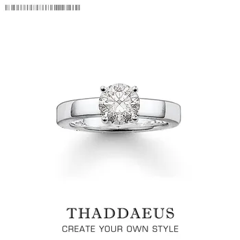 

White Zirconia Ring,Europe Style Glam Fashion Jewerly For Women,2017 Gift In 925 Sterling Silver,Super Deals