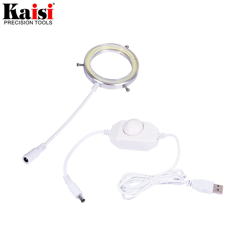 

Kaisi Ultrathin 60 LED Adjustable Ring Light illuminator Lamp For STEREO ZOOM Microscope USB Plug