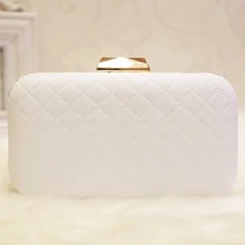 2018 Vintage Plain Nude Evening Bag Designer White Clutch Bag Clutch Chain Shoulder Bag Day Wallet Wedding Purse Party Banquet dazzling plain blue hard case clutch bag wholesale rhinestone clutch bag