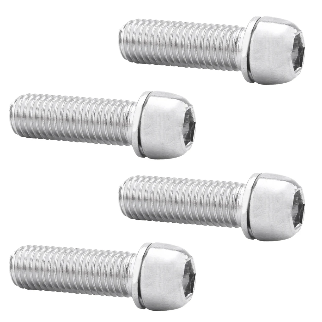  27.6 x 10mm MagiDeal 4x Water Bottle Cage Bolts Bicycle Stem Screws Cycling Silver M7 Mountain Bike Motorcycle