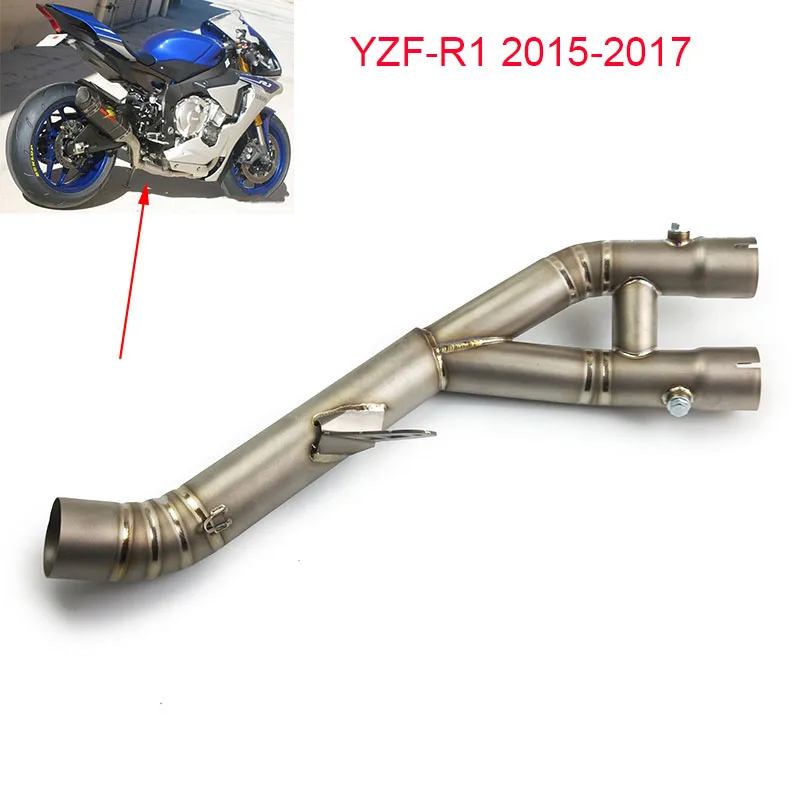 

YZF R1 2015 2016 2017 Exhaust Muffler Mid Pipe Motorbike Motorcycle Middle Link for YAMAHA YZF-R1 15-17