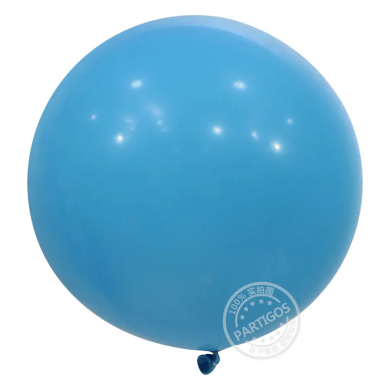 1 шт. гигантский белый шар 36 дюймов красочные круглые латексные шары, гелий надувной Свадебный День Рождения Вечеринка большой шар украшения - Цвет: blue