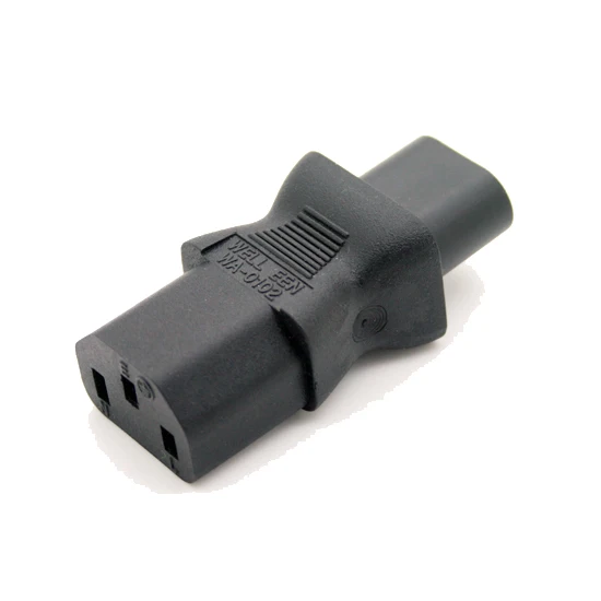 IEC 320 C8 male to C13 3Pin female адаптер питания c8 Female 2Pin Male|adapter power|adapter |