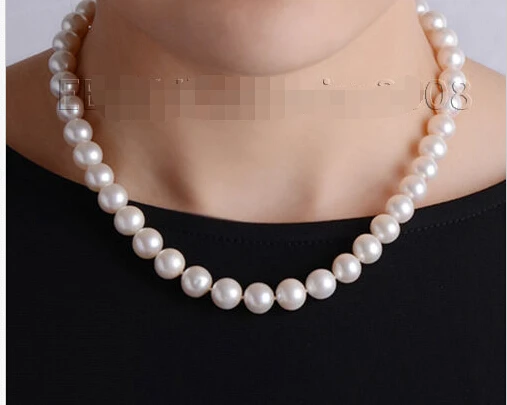 

fast s365 beautiful women of gift AAA+ 8-9mm cultured pearl necklace 17" NEW