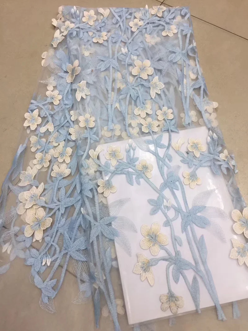 

(5yards/pc) graceful French net lace fabric fine embroidered African tulle lace fabric high quality for party dress FZZ128