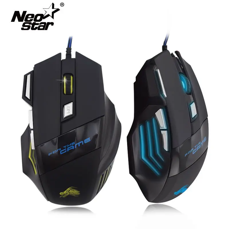 

Wire Gaming Mouse For Overwatch 7 Buttons 5500 DPI Gamer Mice For Win 2000 7 8 10 Gamer LED USB Optical Mouse For PC Computer