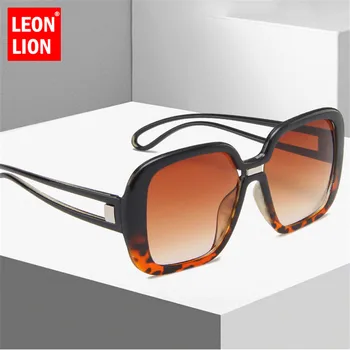 

LeonLion 2019 Fashion Square Sunglasses Women Vintage Glasses Men Large Frame Mirror Shopping Oculos De Sol Feminino UV400