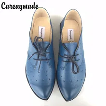 New 2017 spring,Genuine leather shoes,Pure handmade flat shoes,Women the retro art mori girl shoes ,Hollow blue leather shoes New 2017 spring,Genuine leather shoes,Pure handmade flat shoes,Women the retro art mori girl shoes ,Hollow blue leather shoes