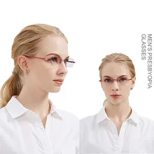 Высококачественные обрезные женские очки для чтения бескаркасные алмазно-инкрустированные очки для чтения для пожилых людей