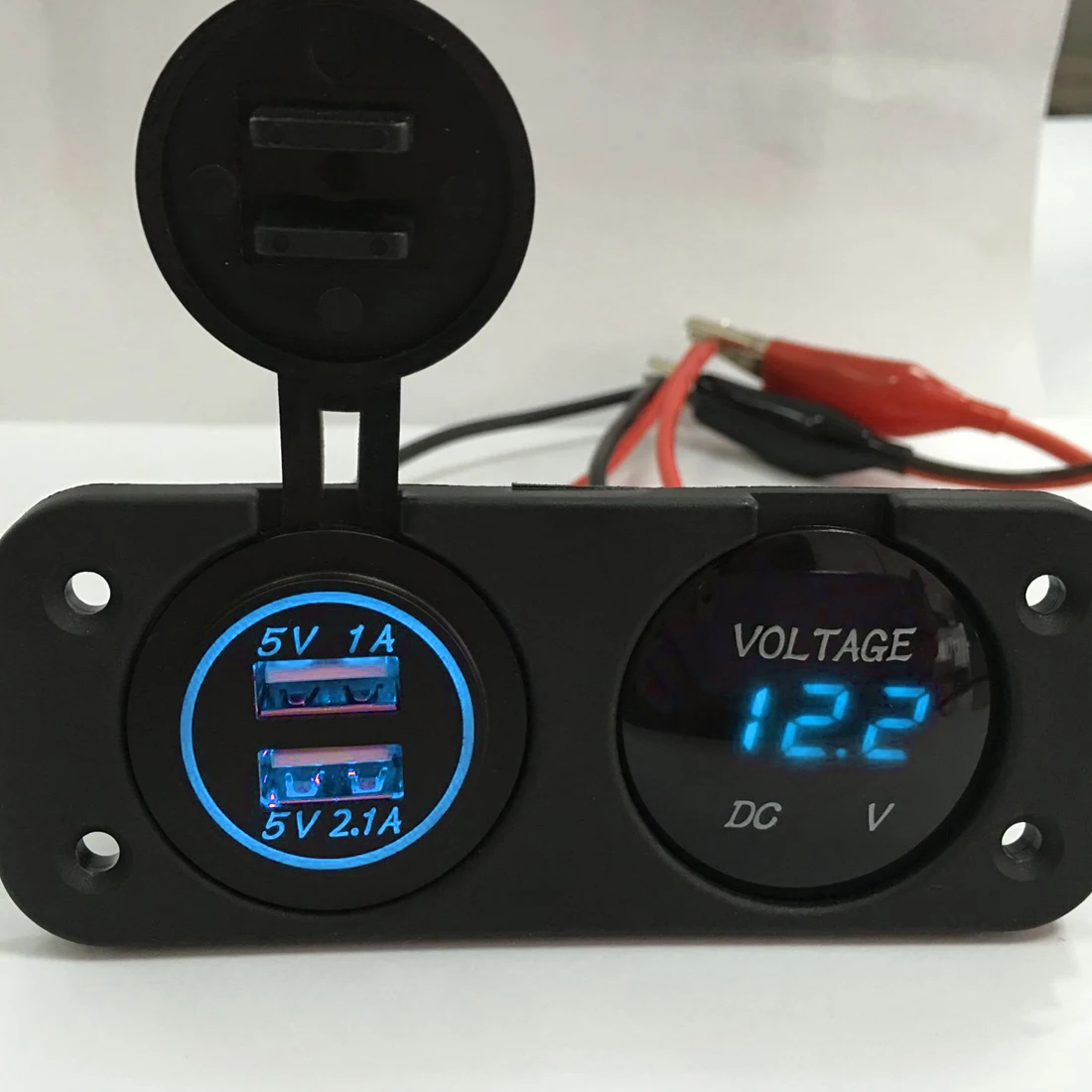 Новый автомобильный мотоцикл DC12V-24V Светодиодная панель Цифровой измеритель