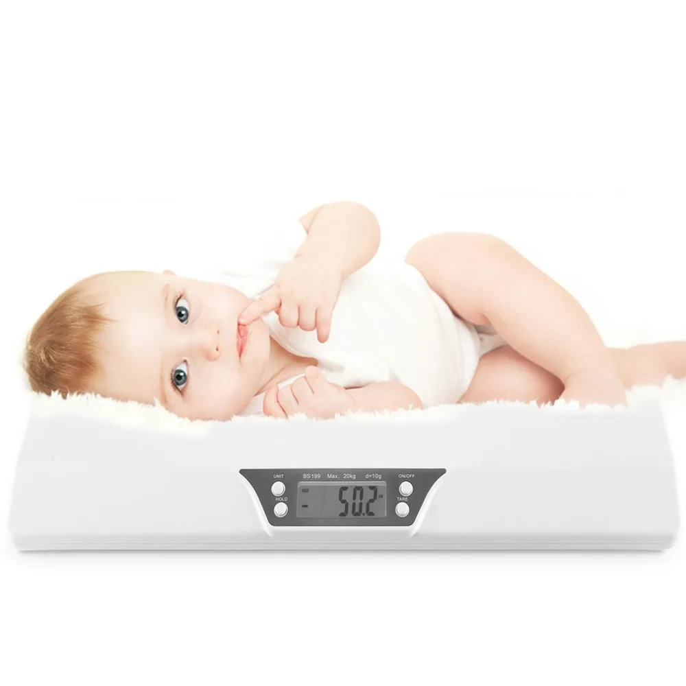 

LCD Digital Electronic Stable Scale Baby Weighting Scale 20kg Mini Multifunction Low Alarm Kids Pet Body Weight Meter BS-199