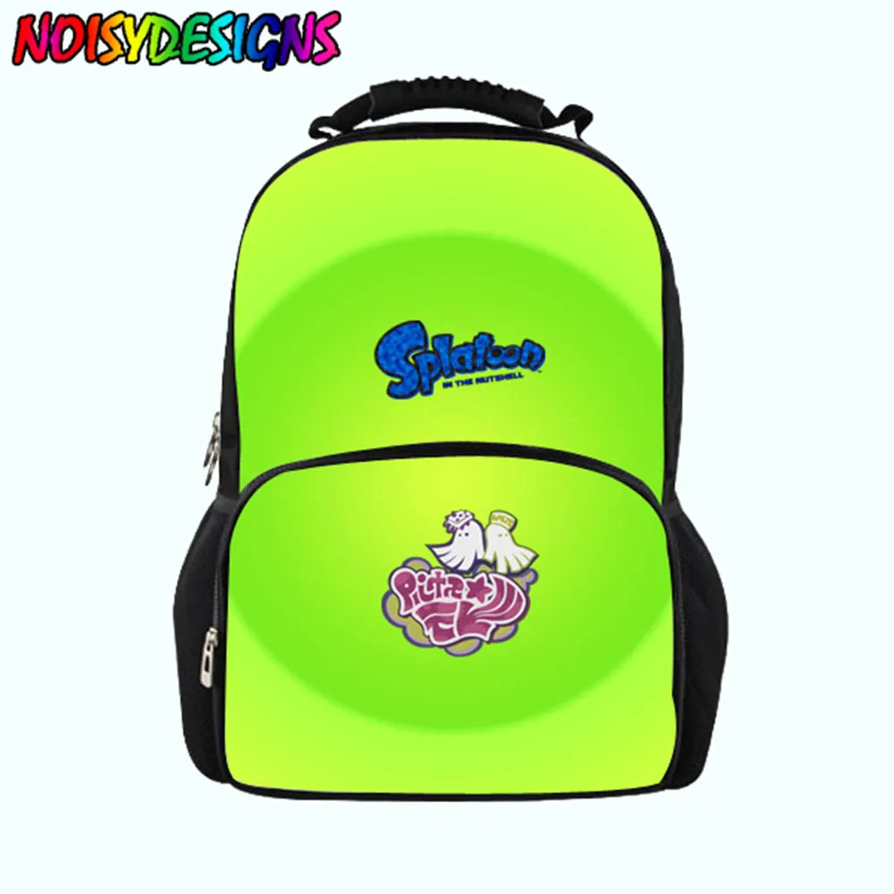 

Splatoon Pattern Large Capacity Backpack Stylish Youth Girls Boys School bags Travel Backpack Junior Printing School Bags