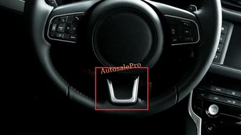 

Chrome Matt ABS Steering Wheel U Shape Cover Trim for Jaguar XE X760 2015 2016 New