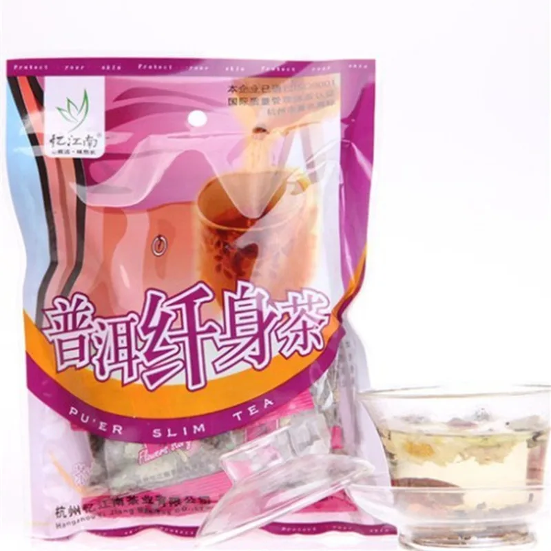  C-TS054 slimming puer tea 100g jasmine dried herb cosmetic beauty the Chinese flower tea herbal tea to lose weight 10PCS / bag 