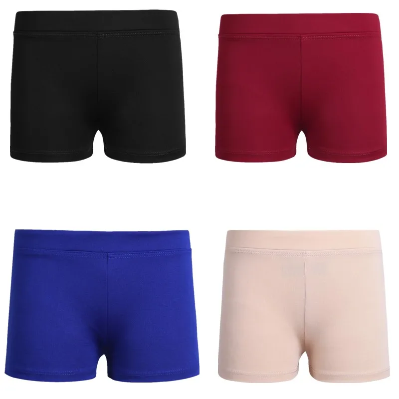 FEESHOW Kids Girls Shorts Low Rise Pants for Child Yoga Ballet Dance Gymnastic Leotards Summer Workout Gym