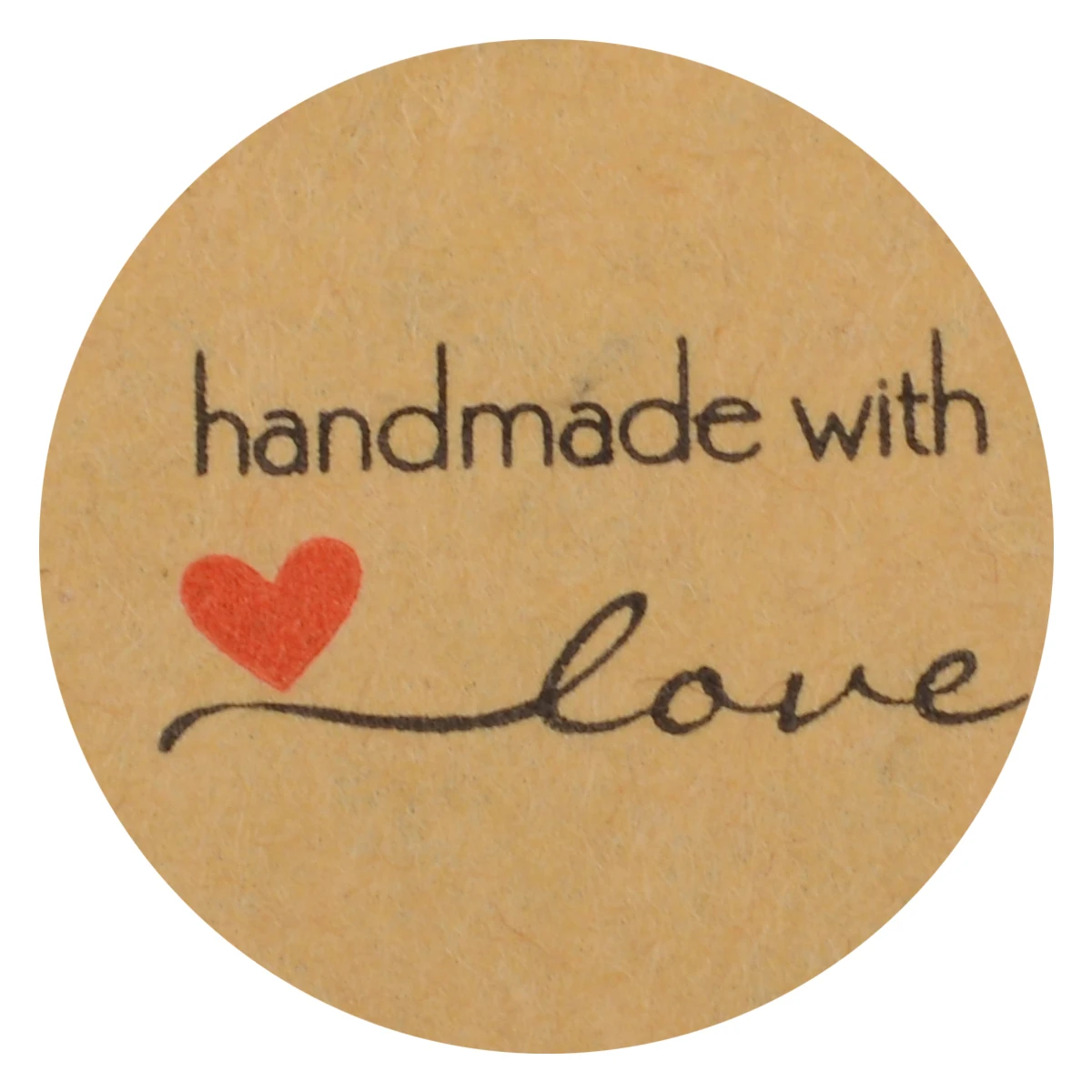 1 Roll 500pcs Handmade with Love Stickers Seals for Baking Cake Decoration Sticker Scrapbook Cards DIY Craft Labels Paper