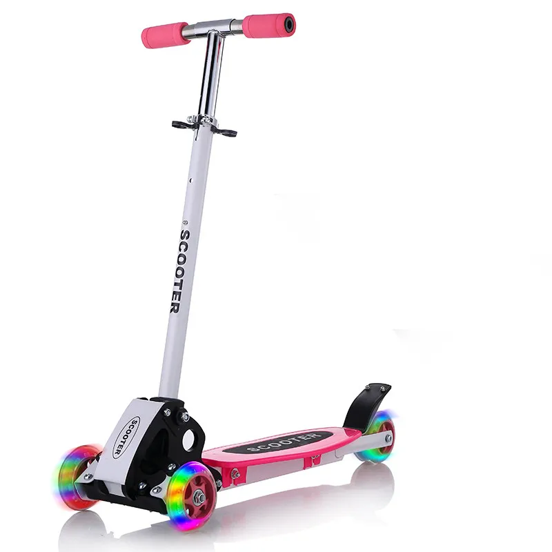 Роликовые коньки для скутера круглые 4 колеса складные детей скользкие