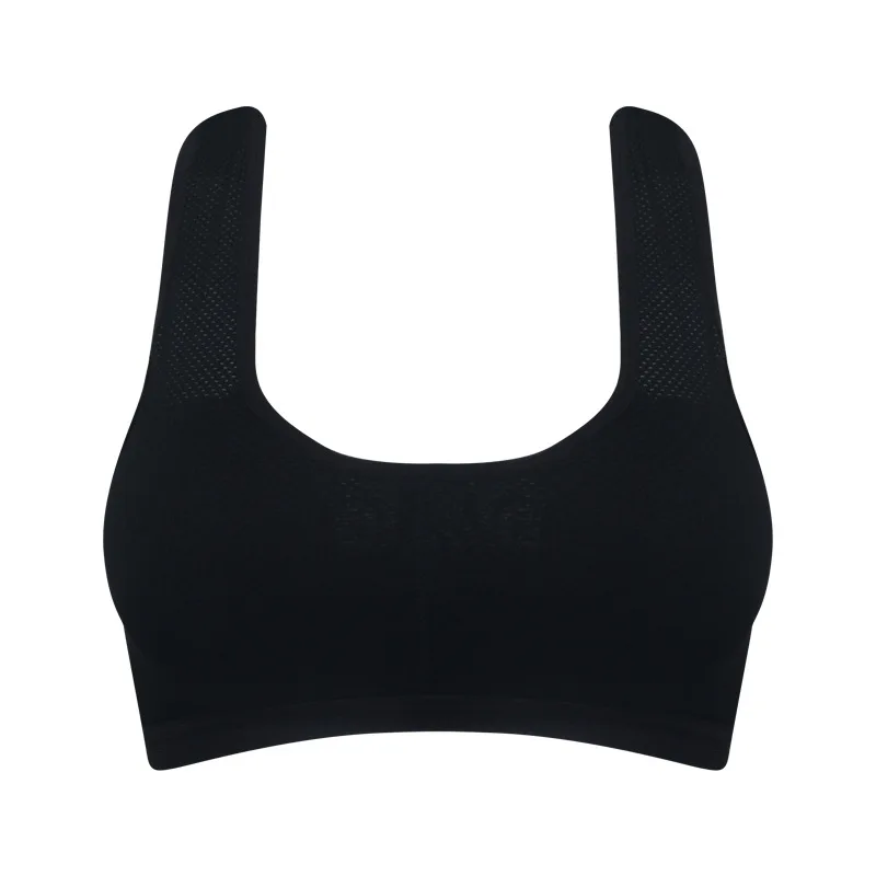 

Women Full Cup Racer Back Fitness Cotton Push Up Leisure Bras Brassiere Breathable Hollow Out Striped Bras NN2