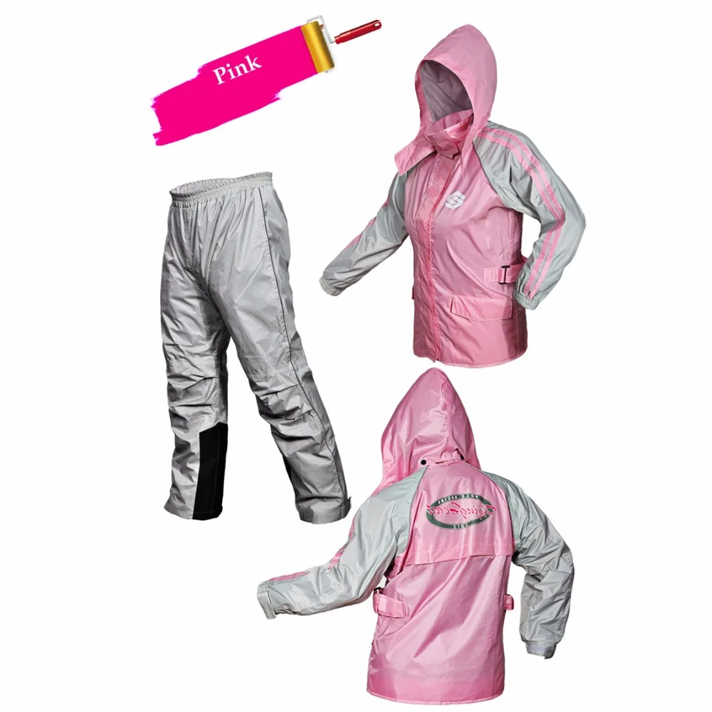 Pole Motorcycle Raincoat Rain Gear Suit include Waterproof Jacket Pants Impermeable Rain Cover for Outdoor Sports Fishing Riding