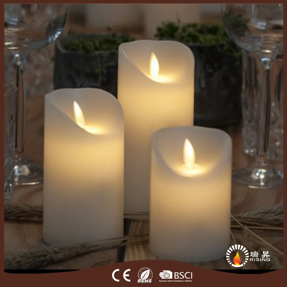 2017 New Arrival Free shipping Battery operated flameless moving wick