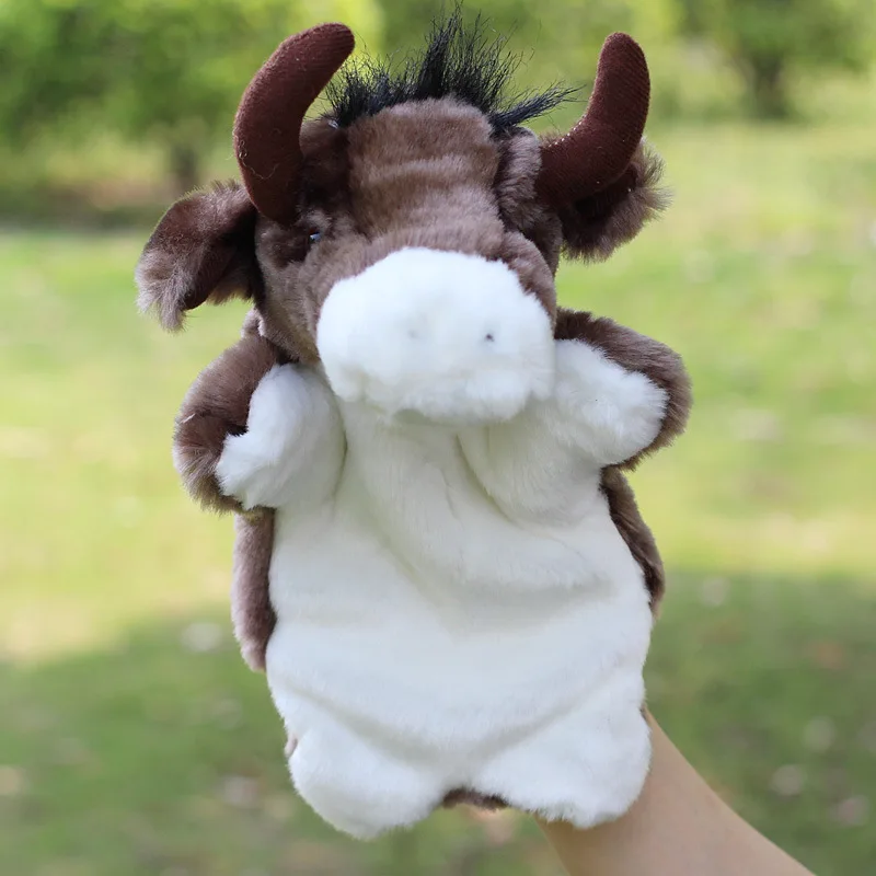 Mano de La felpa Títeres juguete para niños conejo Panda vaca Rana oso muñeca educativo títeres Juguetes para mano brinquedos educativos Mano de La felpa Títeres juguete para niños conejo Panda vaca Rana oso muñeca educativo títeres Juguetes para mano brinquedos educativos