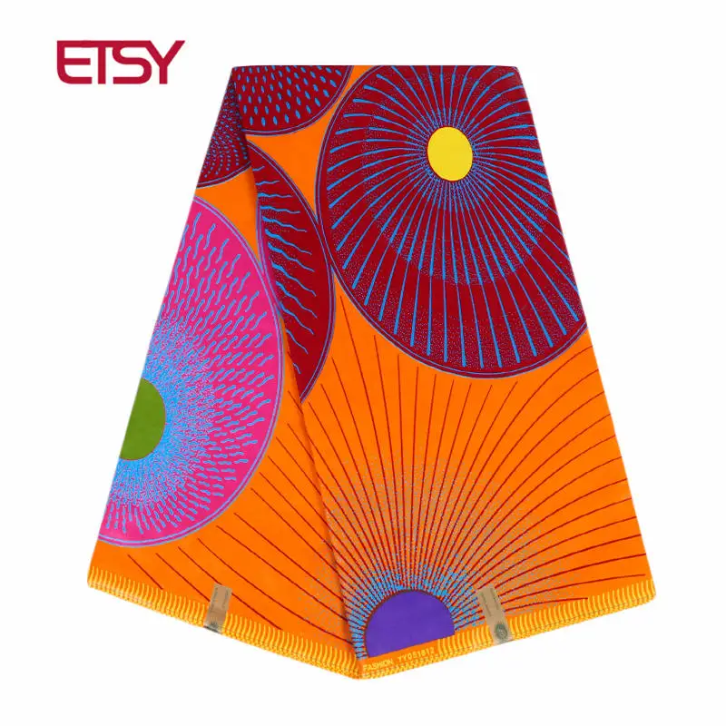 

2018 cotton Plain Dyed wedding decoration abrasion-resistant African Fabric laminated new Real Dutch Printed Wax 24FS1094