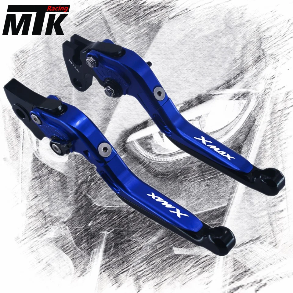 

MTKRACING Motorcycle Adjustable Folding Extendable Brake Clutch Lever For YAMAHA XMAX 300 2017-2018