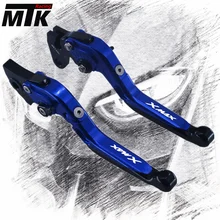 Mtkracing Мотоцикл Регулируемый складной выдвижные тормоз Рычаги сцепления для мотоциклов для Yamaha Xmax 300 2017-2018