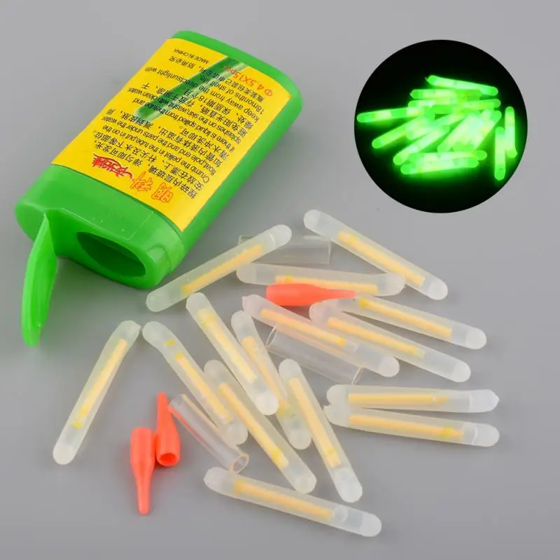 

15 PCS/box Night Fishing Float Chemical Light Fish Fluorescent Glowing Fishing Light Stick Luminous Float Lights #1011